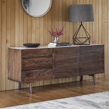 Finding the right sideboards for you once simply boards made of wood that were used to support ceremonial dining, sideboards have taken on much greater importance since their modest first appearance. Sybil Marble Top Sideboard Wooden Storage Furniture