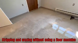 waxing vct tile without floor machine