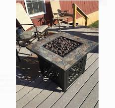 Propane Fire Pit Table Slate Top