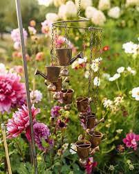 Watering Can Spiral Mobile Wind Chime