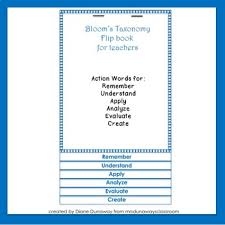 Blooms Taxonomy Flip Chart Worksheets Teaching Resources