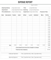 Cash Expense Report Template 650 765 Travel Expense Report