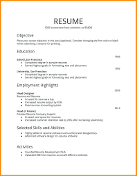 Resume 7 First Time Job Resume Samples West Of Security