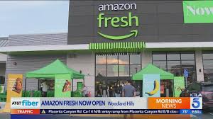 The first one is an. Amazon Fresh Store Opens In Woodland Hills Youtube