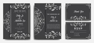 Custom white or black card or copper plate or cotton card hang tag with string wedding thank you card hang tag high grade s. Gray And White Mandala Wedding Invitation Set Download Free Vectors Clipart Graphics Vector Art
