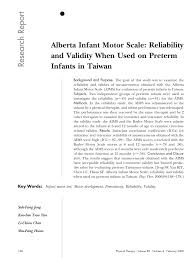 alberta infant motor scale reliability