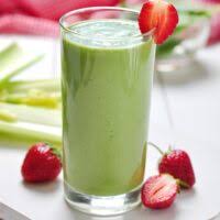 green tea and vegetable smoothie