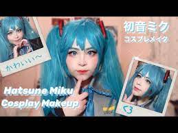 hatsune miku cosplay makeup 初音ミクメイク