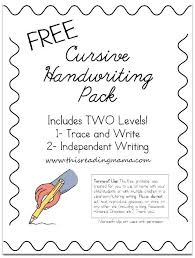 Beginner Cursive Handwriting Worksheets Free Printable Works