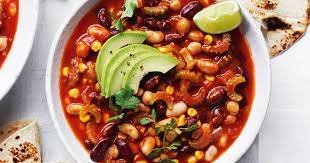 Veggie Mexican Bean Chilli gambar png