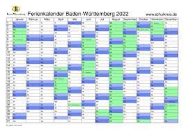 Auch ein harter lockdown scheint so gut wie sicher. Schulferien Kalender Baden Wurttemberg Bw 2022 Mit Feiertagen Und Ferienterminen
