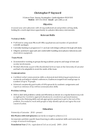 Skills On A Resume Examples Resume Templates
