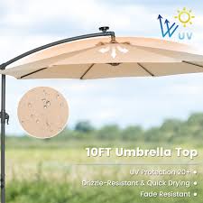 Cantilever Umbrella With 32 Led Lights