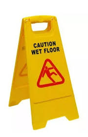 yellow wet floor sign board at rs 250