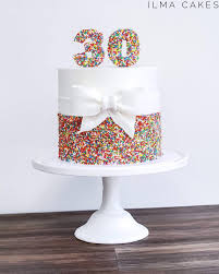 In this video i arranged many happy 50th birthday cake ideas and design. Rainbow Sprinkles And A Pretty Handmade Fondant Bow For This Simple But Fun 30th Birt Simple Birthday Cake Pretty Birthday Cakes Birthday Cake For Women Simple