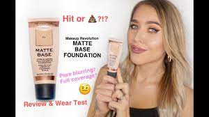 matte base foundation makeup revolution