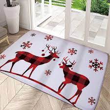 1pc christmas themed carpet with elk