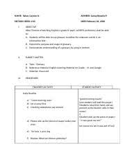 cayee salao lesson plan about glossary
