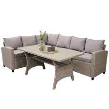Clihome Patio Wicker Outdoor Sectional