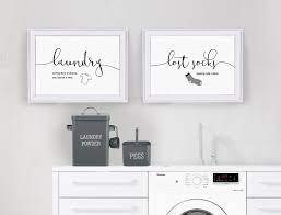 laundry prints utility room decor