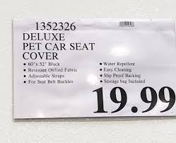 Putting cheap seat covers on the cube Costco Deals Deluxe Pet Carseatcover Only 19 99 Facebook