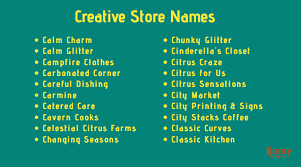unique and creative name ideas