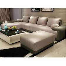 modern fabric l shape sofa set back