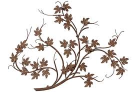 maple leaf branch metal wall art