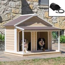 The front of this dog run offers a pergola design that is both attractive and functional, providing some element of shade. Best Heated Dog Houses Reviewed In 2021 Earlyexperts