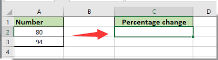 difference between two numbers in excel