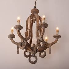 Audrey Classic Cottage Chic Sculpted Wooden 6 Light Chandelier With Candle Shaped Light Chandeliers Ceiling Lights Lighting