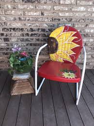 Bar music or loud or quiet, perfectly fit the industrial wind and heavy metal retro taste, safe. Sunflower Cactus Decor Sunflower Garden Decor Cactus Metal Etsy In 2021 Painted Metal Chairs Vintage Metal Chairs Old Metal Chairs