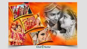 indian wedding poster 4vector