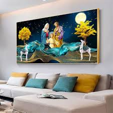 Modern Religious Wall Art Picture Home