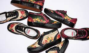 Each shoe featured this unique color blocking with. Jean Paul Gaultier X Supreme X Vans How When To Buy Today