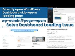 loading wp admin page wpem
