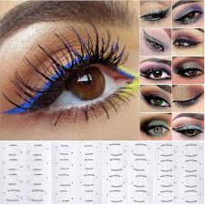 24 pieces eyeliner eyeshadow stencil