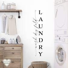 Laundry Decal Vertical Laundry Decal