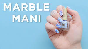tutorial for diy marble nail art