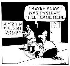 Image result for dyslexia cartoon