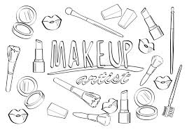 Free, printable coloring pages for adults that are not only fun but extremely relaxing. Make Up Artist Coloring Page Stock Vector Illustration Of Beauty Artist 143730805