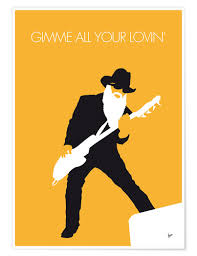 After its formation, the band had undergone a few member changes before settling on its most consistent lineup for more than five decades, with the addition of frank beard (drums) and dusty hill (bass) in 1969 and 1970 respectively. Chungkong Zz Top Gimme All Your Lovin Poster Online Bestellen Posterlounge De