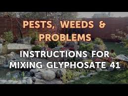 Instructions For Mixing Glyphosate 41 Youtube