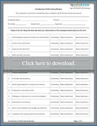 8 Sample Job Performance Evaluation Forms Employee Assessment Form