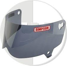 Simpson Helmet Black Visor For Outlaw Uk Delivery Motorcycle Xl Xxl Size C