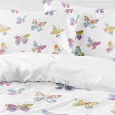 Colorful Erfly Cotton Duvet Cover