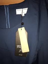 J Crew Blue Universal Standard Drop Waist Poplin Mid Length Cocktail Dress Size 0 Xs 48 Off Retail