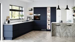 It can be found on the exterior doors of their very impressive byre or barn which nestles at the bottom of a rather grey and imposing brae (also known as a hill). Blue Kitchen Ideas Blue Kitchen Designs Howdens