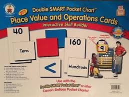 Details About Dbl Smart Pocket Chart Place Value Operations Cards For Centers Gr K 2