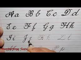 cursive writing worksheets from a to z